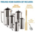 Coffee Press - Frieling USA Double Wall Stainless Steel French Press Coffee Maker With Dual Screen (EXCLUSIVE HOME BARISTA BUNDLE)