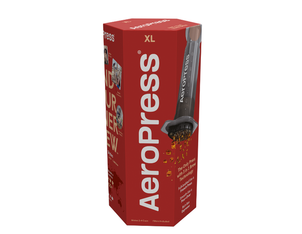 Aeropress XL Coffee Maker in th Box